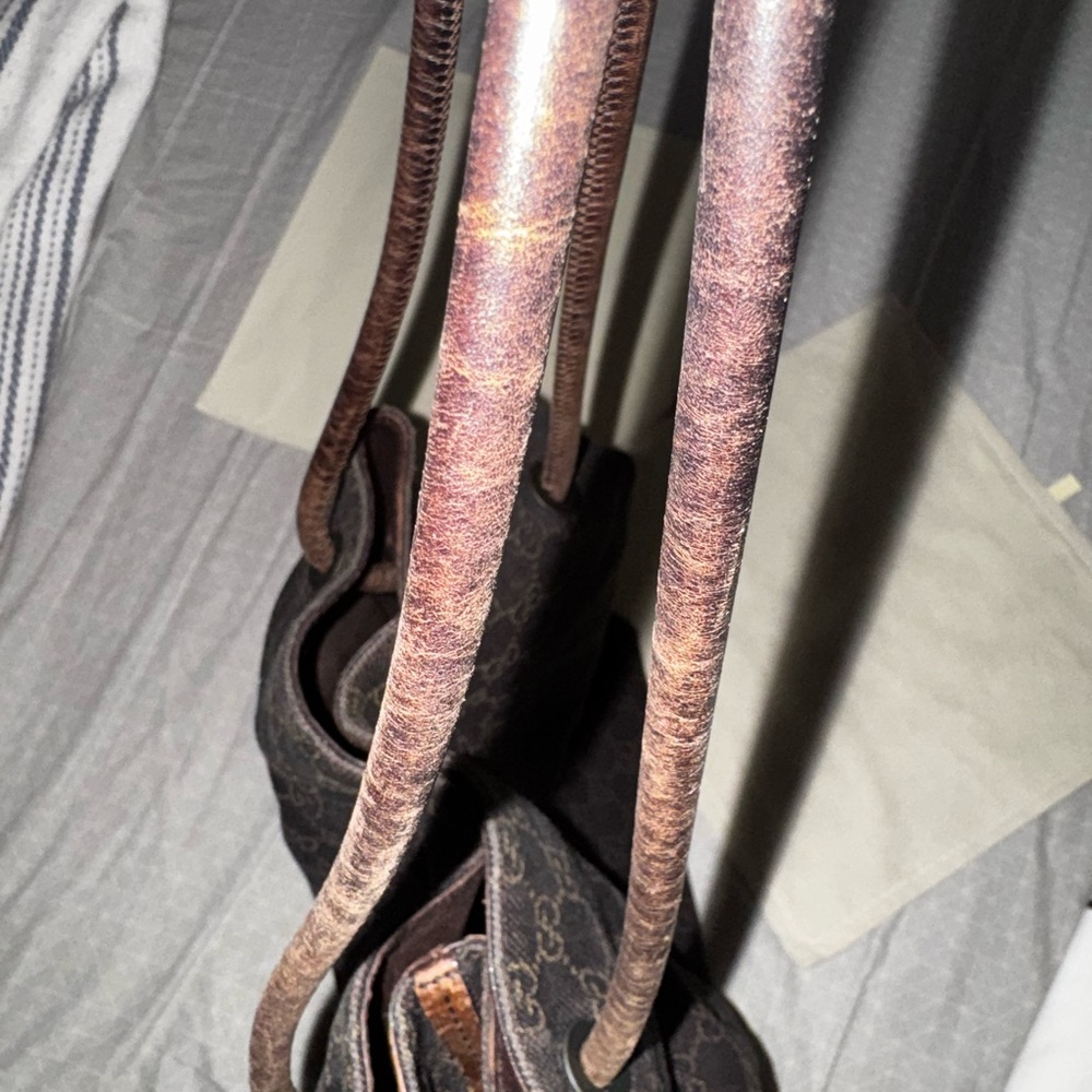 Gucci Dark Brown Monogram Tote - Picture 12 of 12